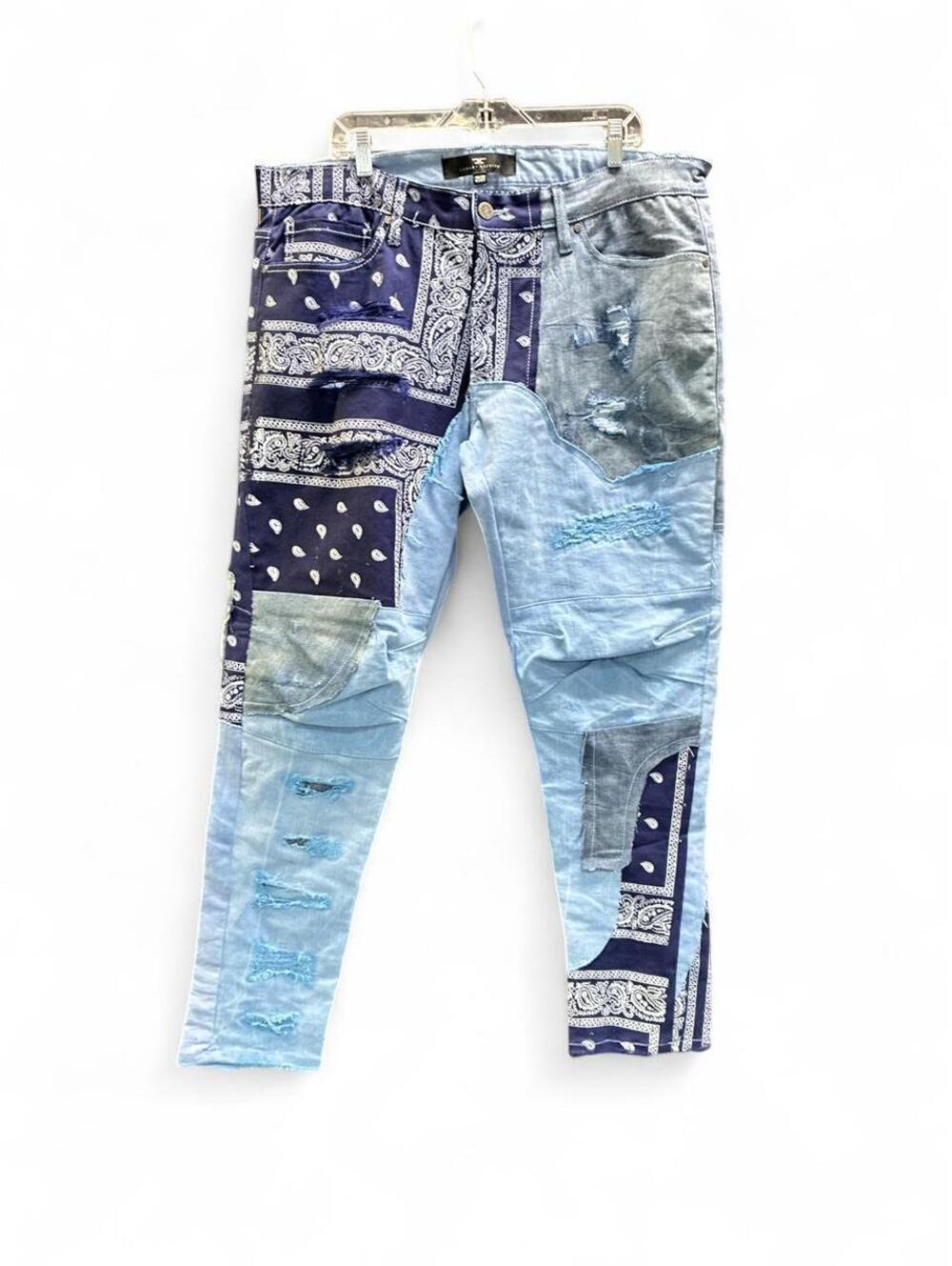 JNCO Men's Blue and Multi Jeans